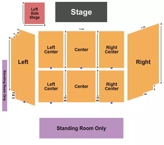 seating chart for Rivers Casino Event Center at The Rivers Casino - Pittsburgh - Endstage 3 - eventticketscenter.com