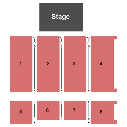 seating chart for Rivers Casino Portsmouth Event Center - Endstage 2 - eventticketscenter.com