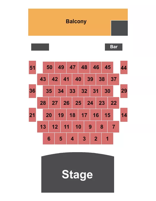 seating chart for Riverside Revival - Tables & Balcony 2 - eventticketscenter.com