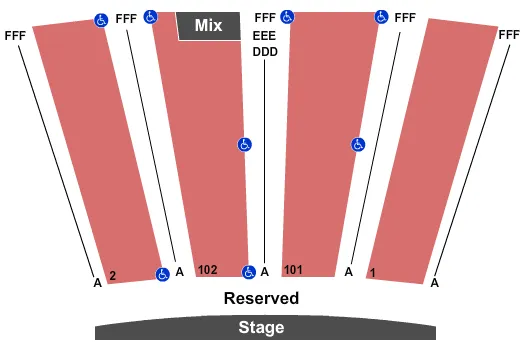 seating chart for Riverwalk Center - Endstage 2 - eventticketscenter.com