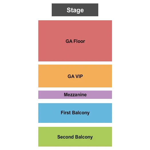 seating chart for Riviera Theatre - IL - Endstage 3 - eventticketscenter.com