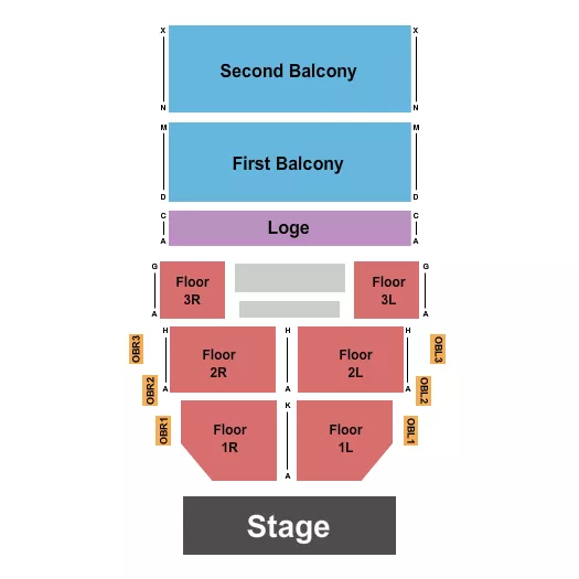 seating chart for Riviera Theatre - IL - Endstage RSV - eventticketscenter.com