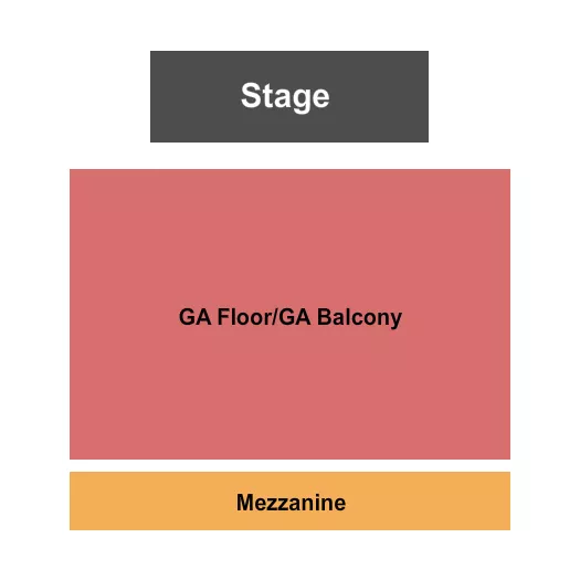 seating chart for Riviera Theatre - IL - GA Floor/Balcony & Mezz - eventticketscenter.com