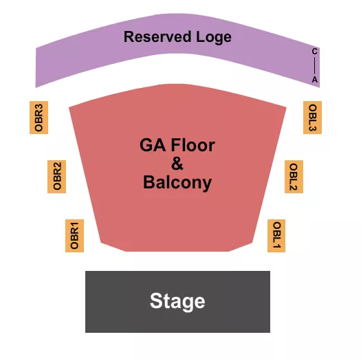 seating chart for Riviera Theatre - IL - GA Floor/Balc & Rsv Loge 2 - eventticketscenter.com