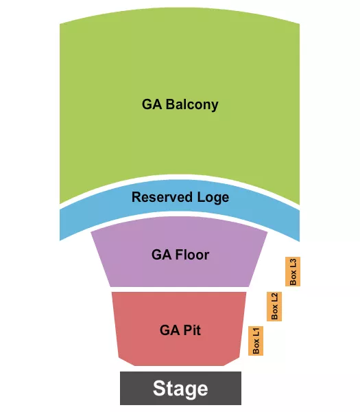 seating chart for Riviera Theatre - IL - GA Pit/Flr/Balc & Rsvd Loge - eventticketscenter.com