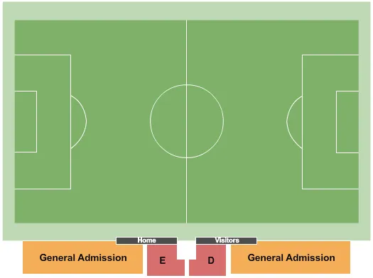 seating chart for Rock Chalk Park - Soccer - eventticketscenter.com
