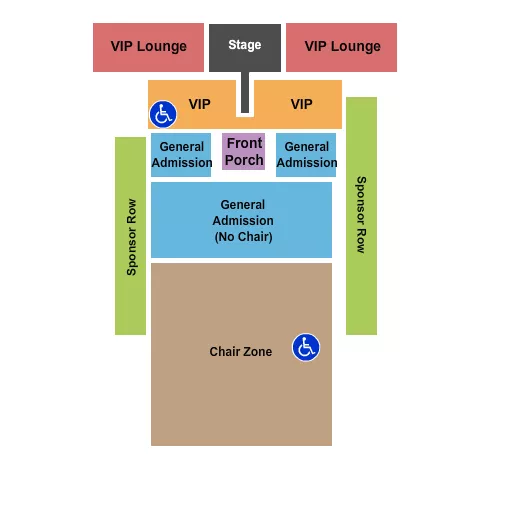 seating chart for Rock The South -  Cullman - Festival - eventticketscenter.com
