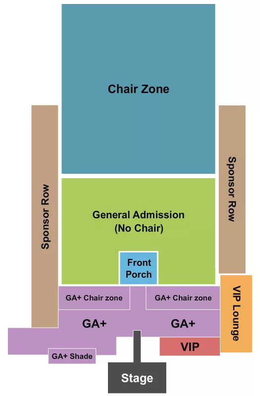 seating chart for Rock The South -  Cullman - Festival - eventticketscenter.com