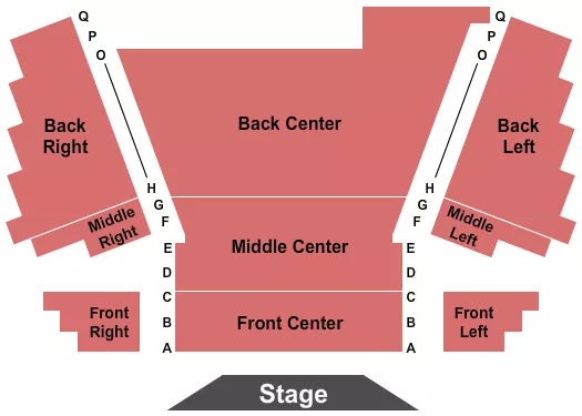 seating chart for Rockbox Theater - Endstage - eventticketscenter.com