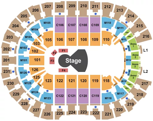 seating chart for Rocket Mortgage FieldHouse - Cirque OVO - eventticketscenter.com