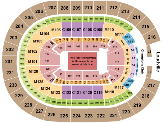 seating chart for Rocket Mortgage FieldHouse - Generic Floor - eventticketscenter.com
