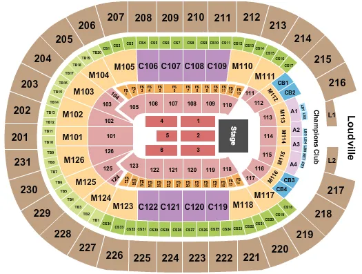 seating chart for Rocket Mortgage FieldHouse - Genesis - eventticketscenter.com