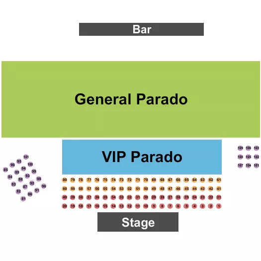 seating chart for Rodeo Convention Center - Endstage - eventticketscenter.com