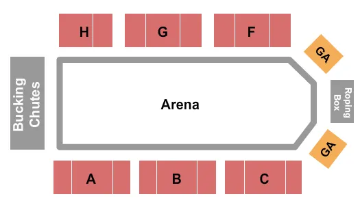 seating chart for Rodeo Grounds at Hoffmann Memorial Park - Rodeo - eventticketscenter.com