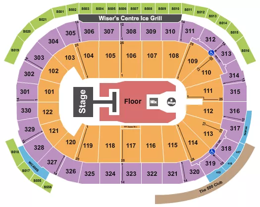seating chart for Rogers Arena - Disney Descendants - eventticketscenter.com