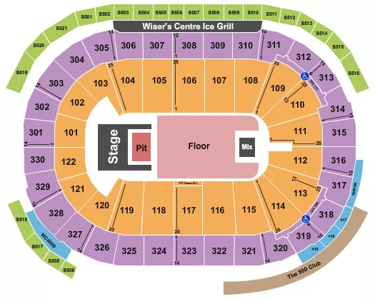 seating chart for Rogers Arena - Doja Cat - eventticketscenter.com