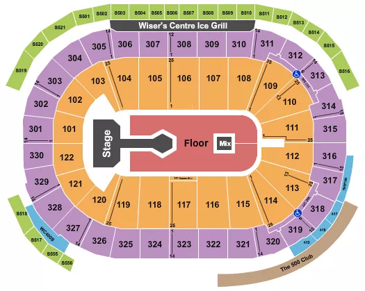 seating chart for Rogers Arena - Don Toliver - eventticketscenter.com