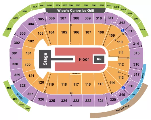 seating chart for Rogers Arena - Future - eventticketscenter.com