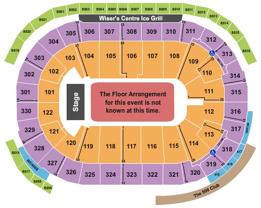 seating chart for Rogers Arena - Generic Floor - eventticketscenter.com