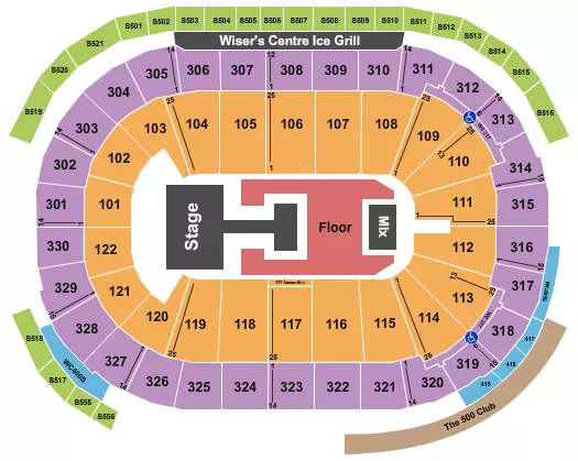 seating chart for Rogers Arena - Ive - eventticketscenter.com