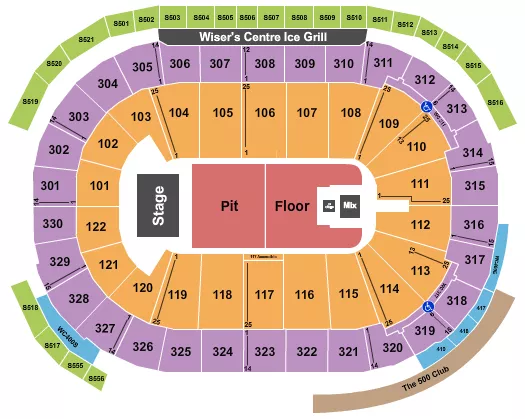 seating chart for Rogers Arena - Mumford & Sons - eventticketscenter.com