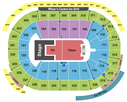 Rogers Arena Tickets Seating Chart Event Center