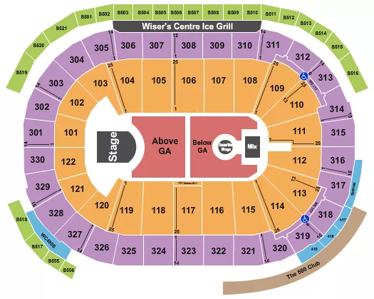seating chart for Rogers Arena - Phoebe Bridgers - eventticketscenter.com