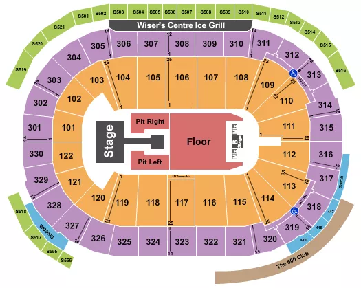 seating chart for Rogers Arena - sombr - eventticketscenter.com