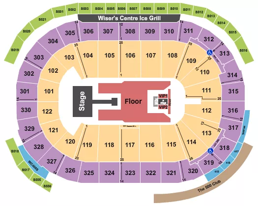 seating chart for Rogers Arena - Summer Walker - eventticketscenter.com