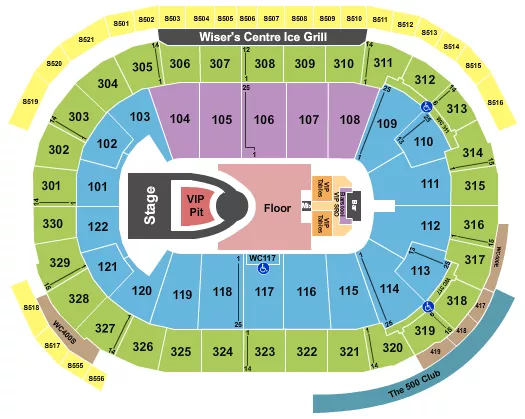 seating chart for Rogers Arena - Usher - eventticketscenter.com