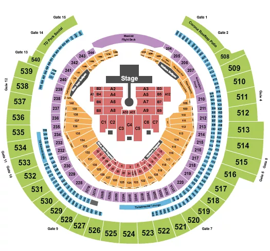 seating chart for Rogers Centre - Diljit Dasonjh - eventticketscenter.com