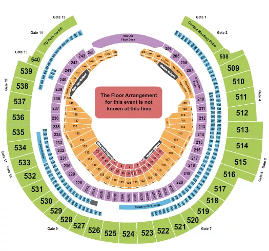 seating chart for Rogers Centre - Generic Floor - eventticketscenter.com