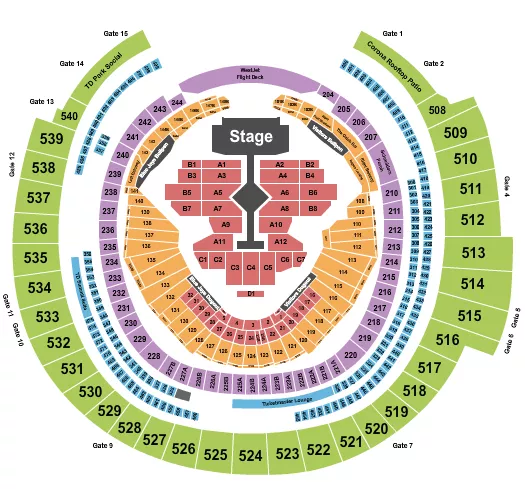 seating chart for Rogers Centre - Taylor Swift - eventticketscenter.com
