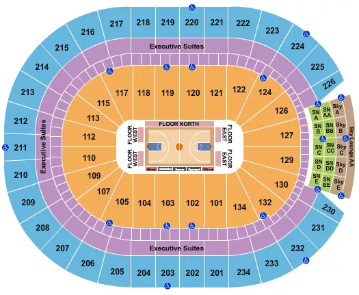 seating chart for Rogers Place - Basketball - Globetrotters - eventticketscenter.com