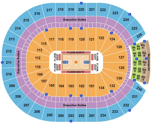 seating chart for Rogers Place - NBA Preseason - eventticketscenter.com