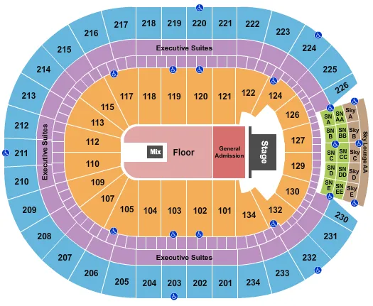 seating chart for Rogers Place - Bruce Springsteen - eventticketscenter.com