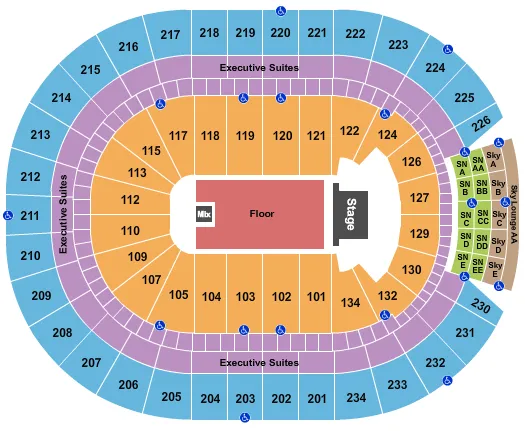seating chart for Rogers Place - Bryan Adams 2 - eventticketscenter.com