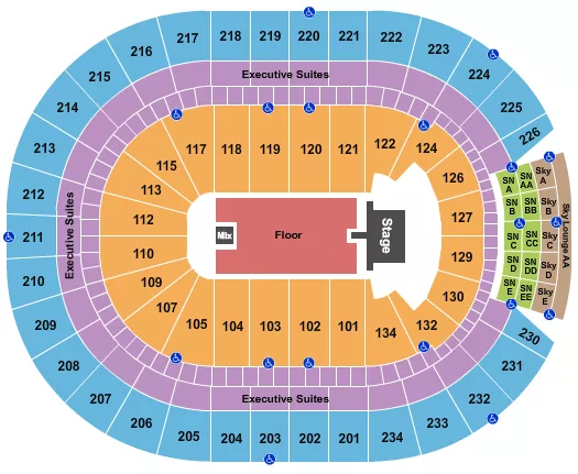 seating chart for Rogers Place - Bryan Adams 2 - eventticketscenter.com