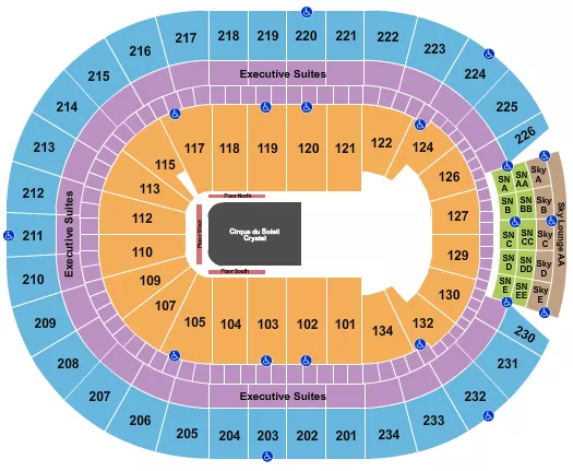 seating chart for Rogers Place - Cirque du Soleil - eventticketscenter.com