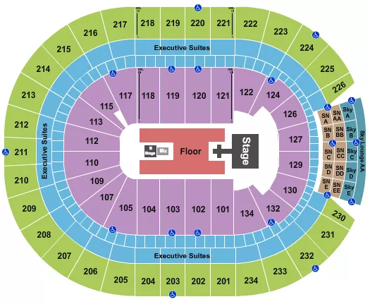 seating chart for Rogers Place - Def Leppard - eventticketscenter.com