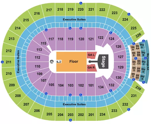 seating chart for Rogers Place - Greta Van Fleet - eventticketscenter.com
