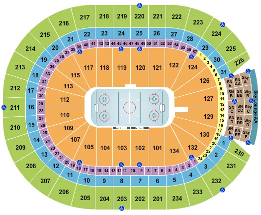 Hockey 2 Seating Map