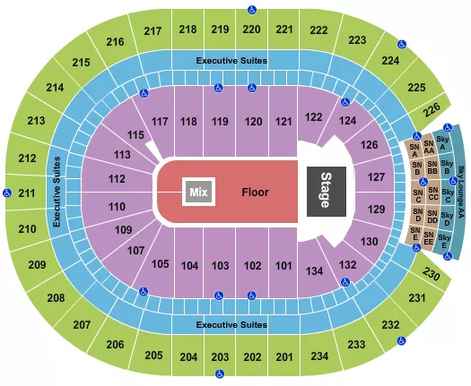 seating chart for Rogers Place - Endstage 3 - eventticketscenter.com