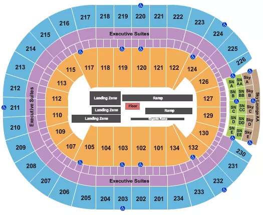 seating chart for Rogers Place - Nitro Circus - eventticketscenter.com