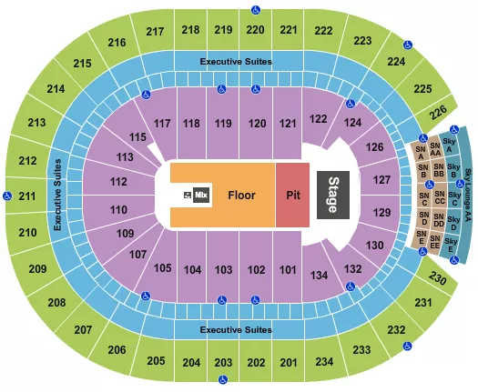 seating chart for Rogers Place - Noah Kahan - eventticketscenter.com