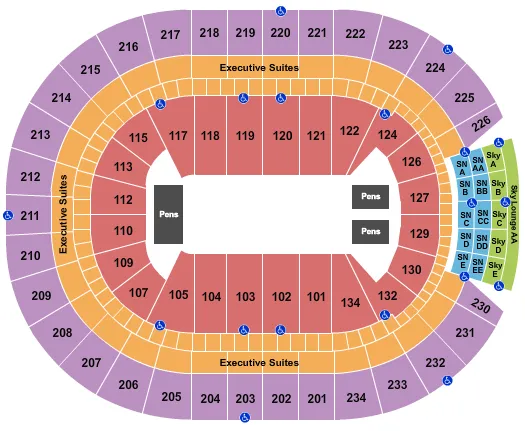 seating chart for Rogers Place - PBR - eventticketscenter.com