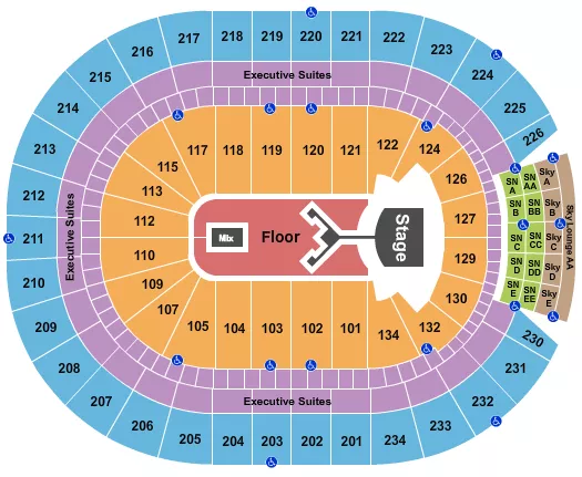 seating chart for Rogers Place - Shinedown - eventticketscenter.com