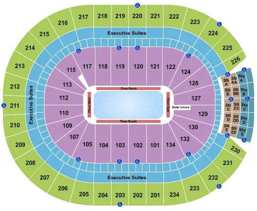seating chart for Rogers Place - Stars On Ice - eventticketscenter.com