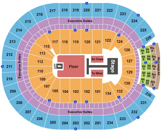 seating chart for Rogers Place - Tate McRae - eventticketscenter.com