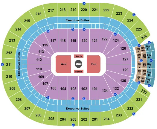 seating chart for Rogers Place - UFC - eventticketscenter.com